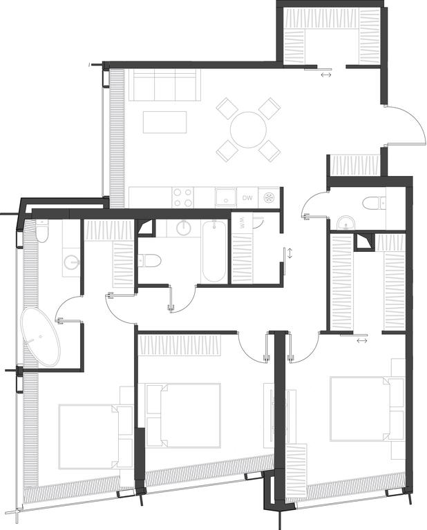 3-BD Apartment Sale, 111.97 sq. m. at Dom Dau, 1st Krasnogvardeysky Drive, 12с6, Moscow, Russia #1 3-BD Apartment Sale, 111.97 sq. m. at Dom Dau, 1st Krasnogvardeysky Drive, 12с6, Moscow, Russia #1