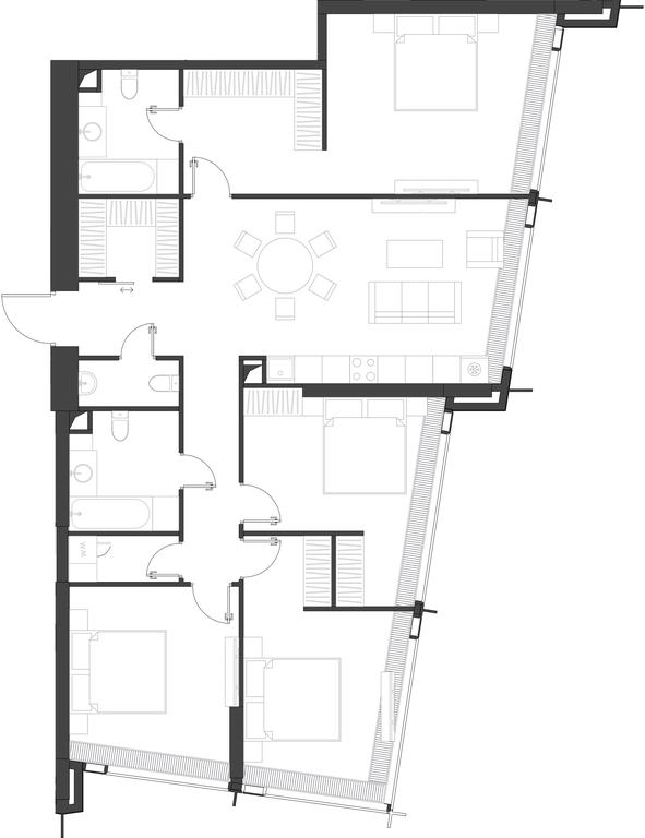 4-BD Apartment Sale, 132.9平方米 at Dom Dau, 1st Krasnogvardeysky Drive, 12с6, Moscow, Russia #1 4-BD Apartment Sale, 132.9平方米 at Dom Dau, 1st Krasnogvardeysky Drive, 12с6, Moscow, Russia #1