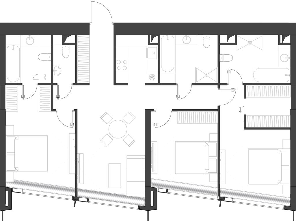 3-BD Apartment Sale, 108.39平方米 at Dom Dau, 1st Krasnogvardeysky Drive, 12с6, Moscow, Russia #1