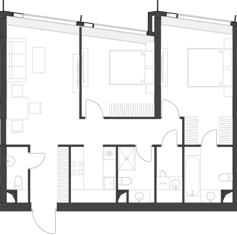 2-BD Apartment Sale, 83.81平方米 at Dom Dau, 1st Krasnogvardeysky Drive, 12с6, Moscow, Russia #1 2-BD Apartment Sale, 83.81平方米 at Dom Dau, 1st Krasnogvardeysky Drive, 12с6, Moscow, Russia #1