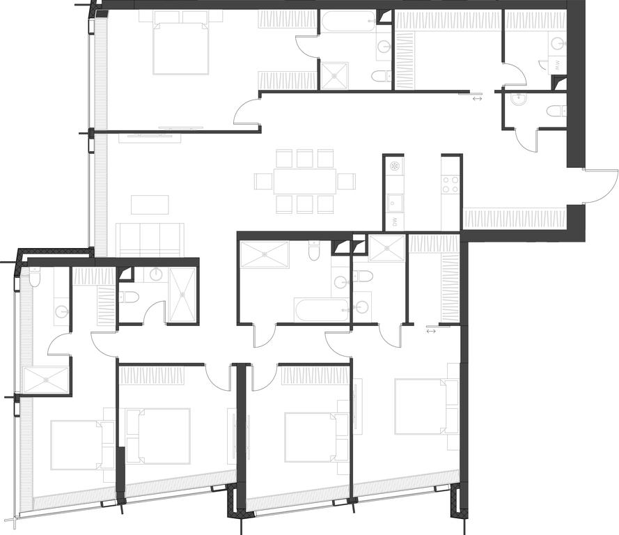 5-BD Apartment Sale, 218.48 sq. m. at Dom Dau, 1st Krasnogvardeysky Drive, 12с6, Moscow, Russia #1 5-BD Apartment Sale, 218.48 sq. m. at Dom Dau, 1st Krasnogvardeysky Drive, 12с6, Moscow, Russia #1
