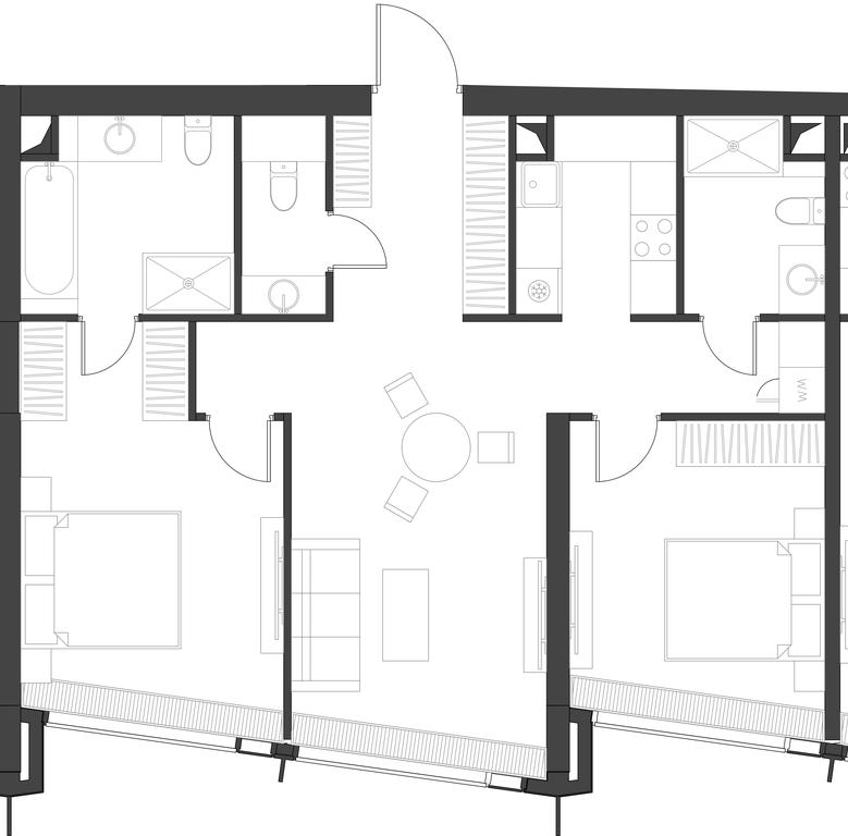 2-BD Apartment Sale, 82.46 sq. m. at Dom Dau, 1st Krasnogvardeysky Drive, 12с6, Moscow, Russia #1