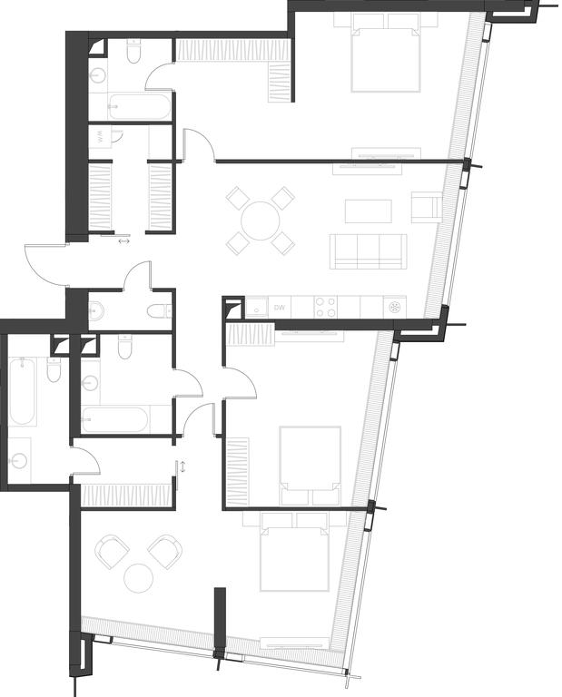 3-BD Apartment Sale, 141.91 sq. m. at Dom Dau, 1st Krasnogvardeysky Drive, 12с6, Moscow, Russia #1 3-BD Apartment Sale, 141.91 sq. m. at Dom Dau, 1st Krasnogvardeysky Drive, 12с6, Moscow, Russia #1