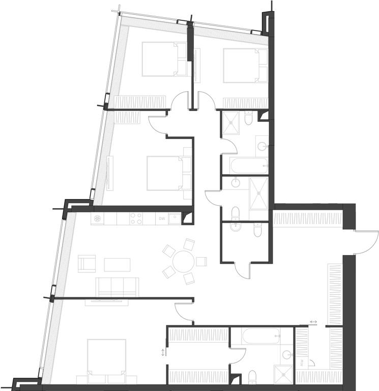 4-BD Apartment Sale, 167.67 sq. m. at Dom Dau, 1st Krasnogvardeysky Drive, 12с6, Moscow, Russia #1 4-BD Apartment Sale, 167.67 sq. m. at Dom Dau, 1st Krasnogvardeysky Drive, 12с6, Moscow, Russia #1