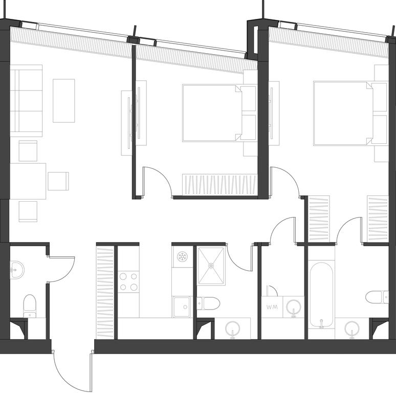 2-BD Apartment Sale, 83.81平方米 at Dom Dau, 1st Krasnogvardeysky Drive, 12с6, Moscow, Russia #1 2-BD Apartment Sale, 83.81平方米 at Dom Dau, 1st Krasnogvardeysky Drive, 12с6, Moscow, Russia #1