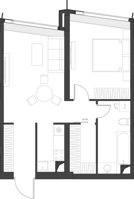 1-BD Apartment Sale, 53.62平方米 at Dom Dau, 1st Krasnogvardeysky Drive, 12с6, Moscow, Russia #1 1-BD Apartment Sale, 53.62平方米 at Dom Dau, 1st Krasnogvardeysky Drive, 12с6, Moscow, Russia #1