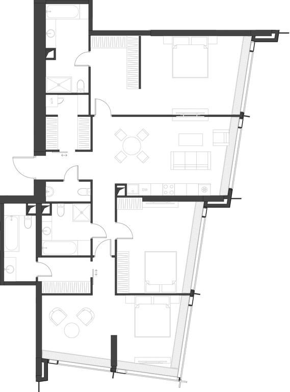 3-BD Apartment Sale, 148.98 sq. m. at Dom Dau, 1st Krasnogvardeysky Drive, 12с6, Moscow, Russia #1 3-BD Apartment Sale, 148.98 sq. m. at Dom Dau, 1st Krasnogvardeysky Drive, 12с6, Moscow, Russia #1