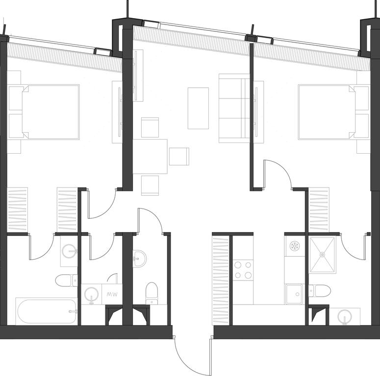 2-BD Apartment Sale, 81.66 sq. m. at Dom Dau, 1st Krasnogvardeysky Drive, 12с6, Moscow, Russia #1 2-BD Apartment Sale, 81.66 sq. m. at Dom Dau, 1st Krasnogvardeysky Drive, 12с6, Moscow, Russia #1