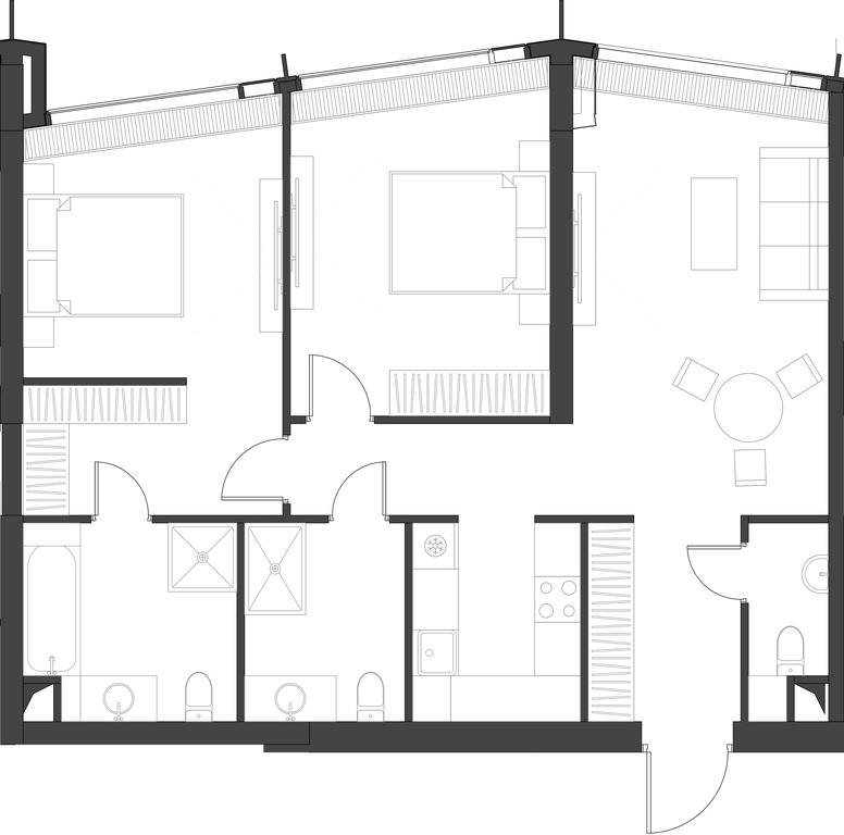 2-BD Apartment Sale, 84.3平方米 at Dom Dau, 1st Krasnogvardeysky Drive, 12с6, Moscow, Russia #1 2-BD Apartment Sale, 84.3平方米 at Dom Dau, 1st Krasnogvardeysky Drive, 12с6, Moscow, Russia #1