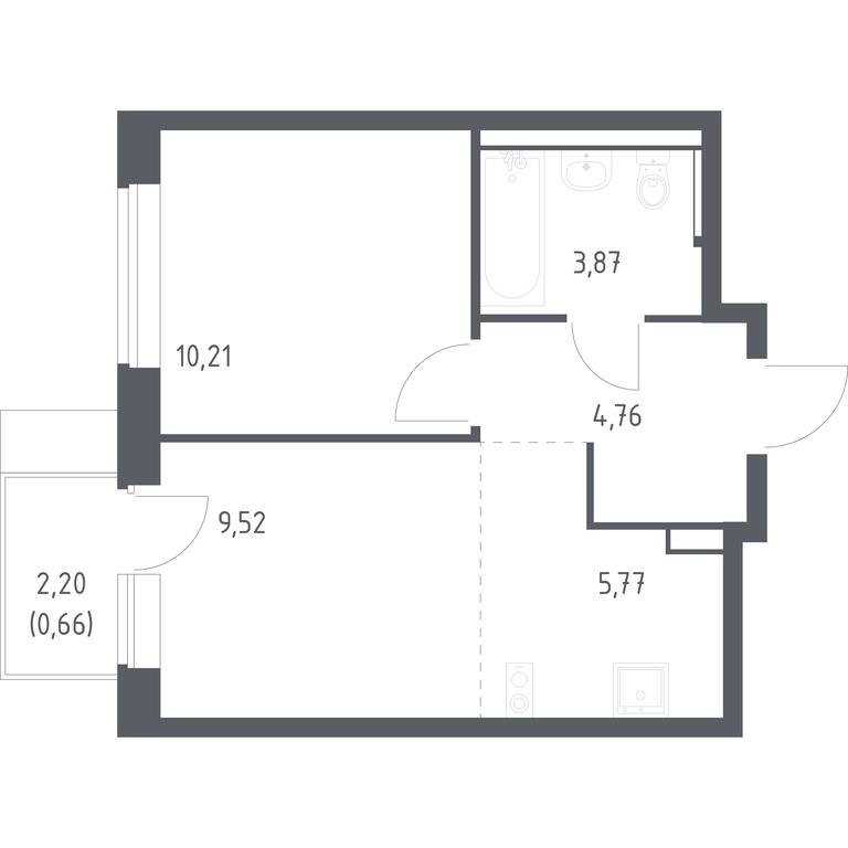 Apartment Sale, 34.79 sq. m. at Prigorod Lesnoe, Molodyozhny bulvar, 6, derevnya Misaylovo, Leninskiy City District, Moscow Region, Russia #2 Apartment Sale, 34.79 sq. m. at Prigorod Lesnoe, Molodyozhny bulvar, 6, derevnya Misaylovo, Leninskiy City District, Moscow Region, Russia #2