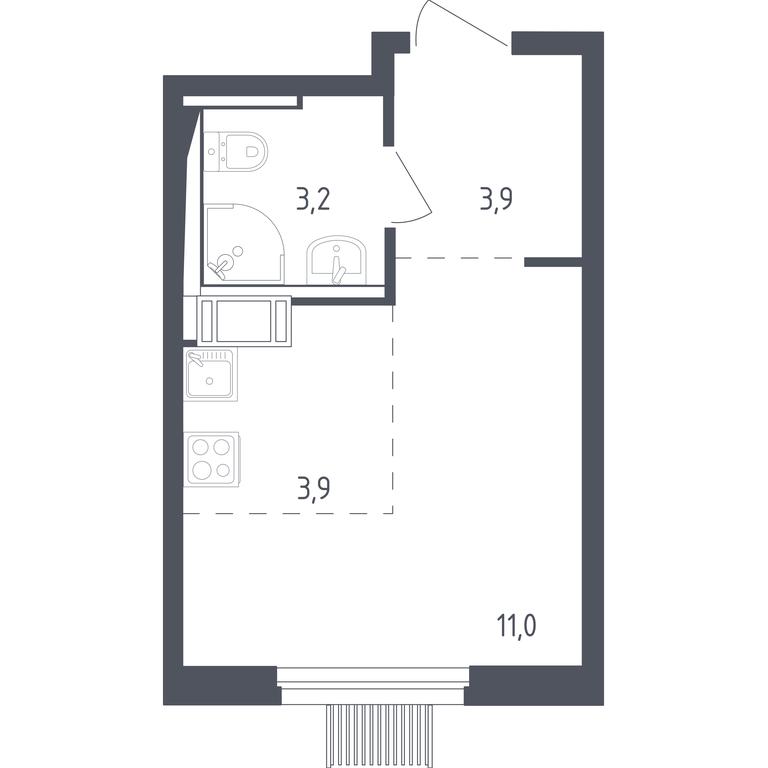 Apartment Sale, 21.5平方米 at Mytishchi Park, Silikatnaya ulitsa, 41к3, Mytischi, Moscow Region, Russia #1 Apartment Sale, 21.5平方米 at Mytishchi Park, Silikatnaya ulitsa, 41к3, Mytischi, Moscow Region, Russia #1