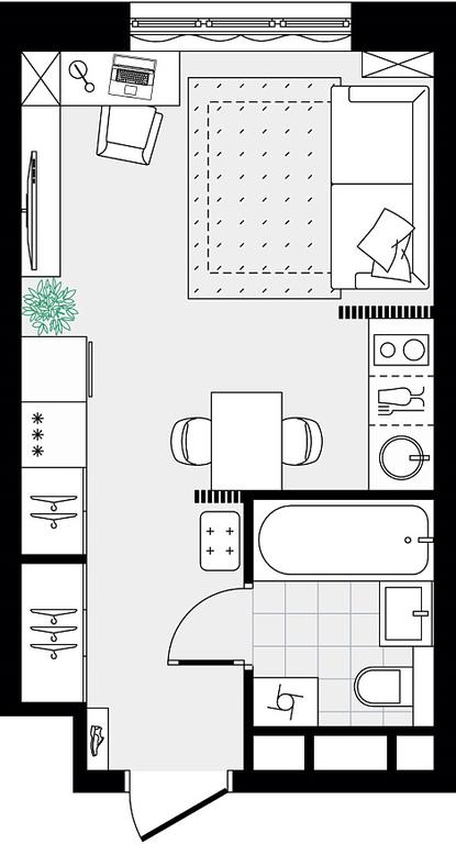 Apartment Sale, 23.68平方米 at Novograd Pavlino, Kosinskoye shosse, 2, Novoye Pavlino Microdistrict, Balashikha, Moscow Region, Russia #2