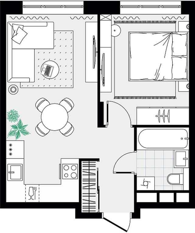 1-BD Apartment Sale, 37.12平方米 at Novograd Pavlino, Kosinskoye shosse, 2, Novoye Pavlino Microdistrict, Balashikha, Moscow Region, Russia #2 1-BD Apartment Sale, 37.12平方米 at Novograd Pavlino, Kosinskoye shosse, 2, Novoye Pavlino Microdistrict, Balashikha, Moscow Region, Russia #2
