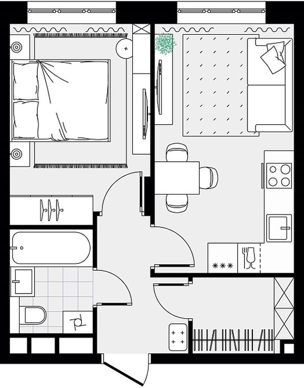 Apartment Sale, 35.61 sq. m. at Novograd Pavlino, Kosinskoye shosse, 2, Novoye Pavlino Microdistrict, Balashikha, Moscow Region, Russia #2
