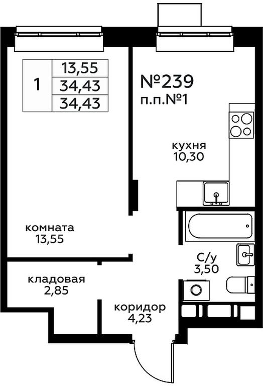 Apartment Sale, 34.43平方米 at Novograd Pavlino, Kosinskoye shosse, 2, Novoye Pavlino Microdistrict, Balashikha, Moscow Region, Russia #1 Apartment Sale, 34.43平方米 at Novograd Pavlino, Kosinskoye shosse, 2, Novoye Pavlino Microdistrict, Balashikha, Moscow Region, Russia #1