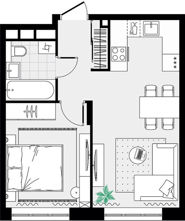 1-BD Apartment Sale, 37.86平方米 at Novograd Pavlino, Kosinskoye shosse, 2, Novoye Pavlino Microdistrict, Balashikha, Moscow Region, Russia #2 1-BD Apartment Sale, 37.86平方米 at Novograd Pavlino, Kosinskoye shosse, 2, Novoye Pavlino Microdistrict, Balashikha, Moscow Region, Russia #2