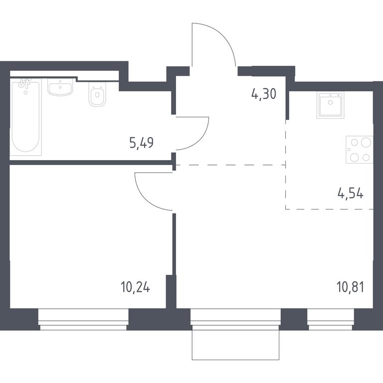 Apartment Sale, 35.38 sq. m. at Kvartal Domashnij, Donetskaya Street, 30с11, Moscow, Russia #1 Apartment Sale, 35.38 sq. m. at Kvartal Domashnij, Donetskaya Street, 30с11, Moscow, Russia #1