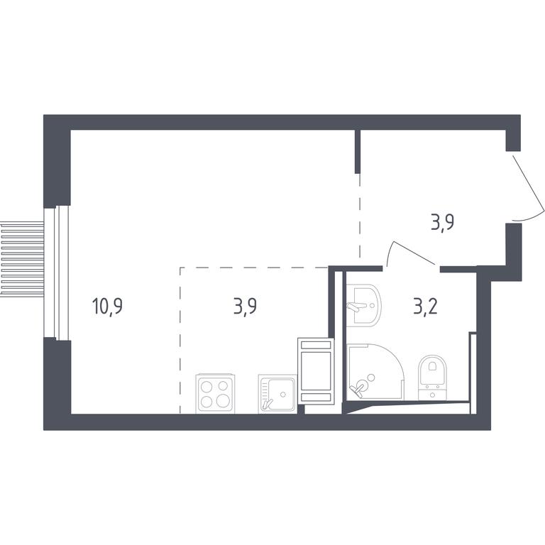 Apartment Sale, 21.3平方米 at Mytishchi Park, Silikatnaya ulitsa, 41к3, Mytischi, Moscow Region, Russia #1 Apartment Sale, 21.3平方米 at Mytishchi Park, Silikatnaya ulitsa, 41к3, Mytischi, Moscow Region, Russia #1