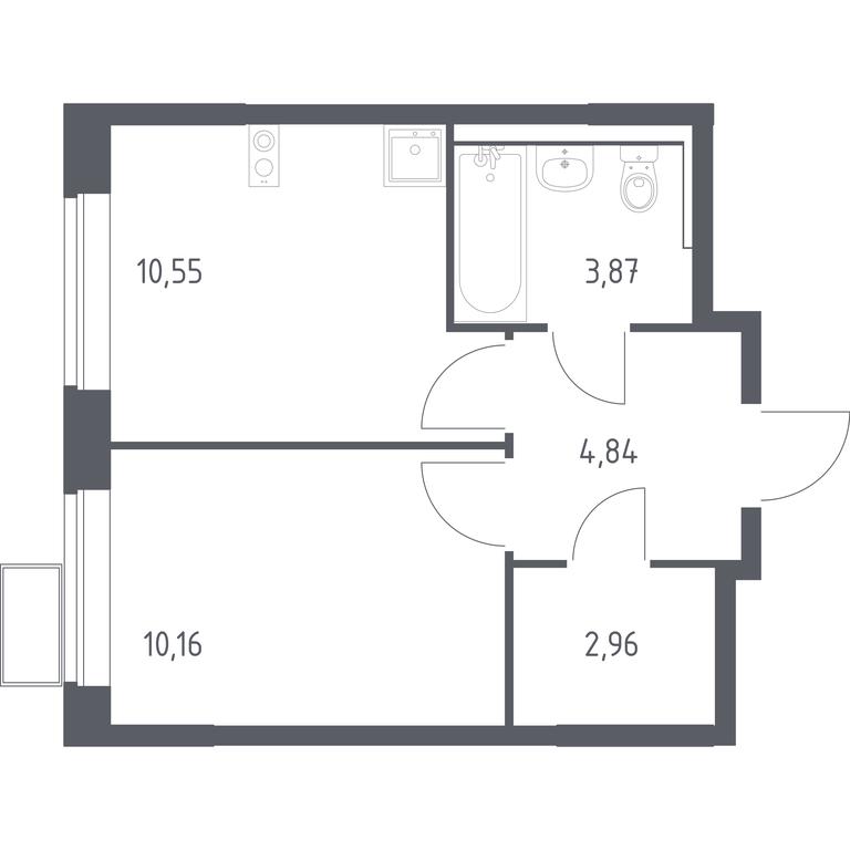 Apartment Sale, 32.38 sq. m. at Prigorod Lesnoe, Molodyozhny bulvar, 6, derevnya Misaylovo, Leninskiy City District, Moscow Region, Russia #1 Apartment Sale, 32.38 sq. m. at Prigorod Lesnoe, Molodyozhny bulvar, 6, derevnya Misaylovo, Leninskiy City District, Moscow Region, Russia #1