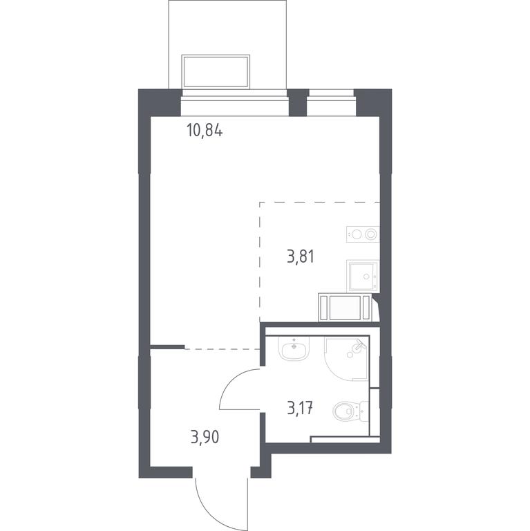 Apartment Sale, 21.5平方米 at Alkhimovo, Ryazanovskoe Highway, 31к1, Moscow, Russia #1 Apartment Sale, 21.5平方米 at Alkhimovo, Ryazanovskoe Highway, 31к1, Moscow, Russia #1