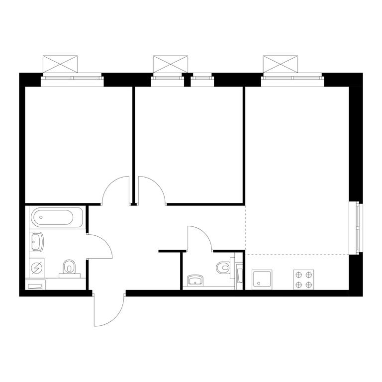 3-BD Apartment Sale, 55.7 sq. m. at Belaya Dacha Park, mikrorayon Parkovy, 1, Kotelniki, Moscow Region, Russia #1 3-BD Apartment Sale, 55.7 sq. m. at Belaya Dacha Park, mikrorayon Parkovy, 1, Kotelniki, Moscow Region, Russia #1