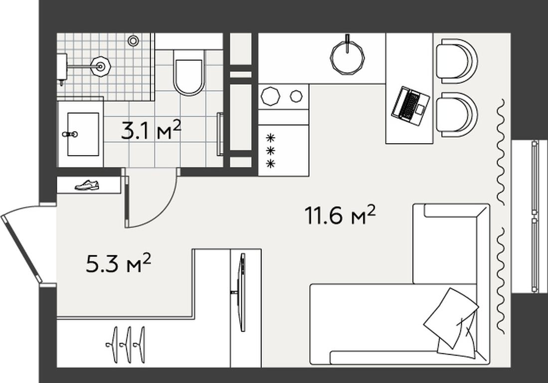 Apartment Sale, 20 sq. m. at Eko Bunino, prospekt Kuprina, 34к1, Sosenskoye Settlement, Moscow, Russia #2 Apartment Sale, 20 sq. m. at Eko Bunino, prospekt Kuprina, 34к1, Sosenskoye Settlement, Moscow, Russia #2