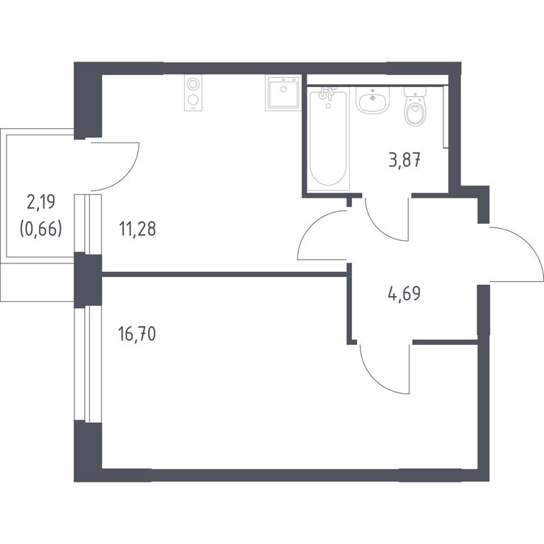Apartment Sale, 37.2 sq. m. at Novoe Vnukovo, kvartal № 38, Kokoshkino Settlement, Moscow, Russia #1 Apartment Sale, 37.2 sq. m. at Novoe Vnukovo, kvartal № 38, Kokoshkino Settlement, Moscow, Russia #1