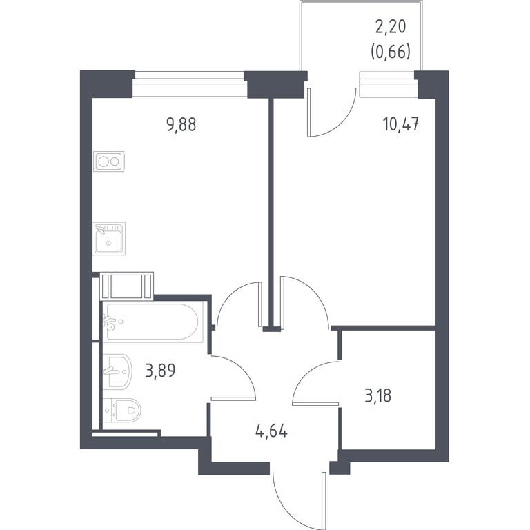 Apartment Sale, 32.1 sq. m. at Pribrezhnyi Park, Pribrezhniy Park Residential Complex, Village of Yam, Domodedovo City District, Moscow Region, Russia #1 Apartment Sale, 32.1 sq. m. at Pribrezhnyi Park, Pribrezhniy Park Residential Complex, Village of Yam, Domodedovo City District, Moscow Region, Russia #1