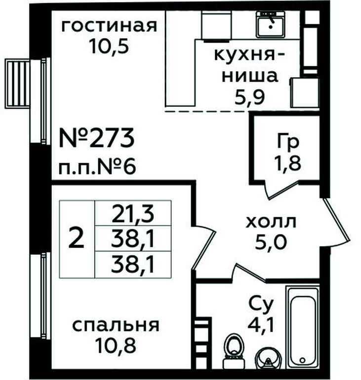 1-BD Apartment Sale, 38.1 sq. m. at Eko Bunino, prospekt Kuprina, 34к1, Sosenskoye Settlement, Moscow, Russia #1 1-BD Apartment Sale, 38.1 sq. m. at Eko Bunino, prospekt Kuprina, 34к1, Sosenskoye Settlement, Moscow, Russia #1