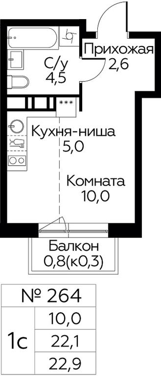Продажа квартиры, 22,9 м² в ЖК «Цветочные Поляны», квартал № 23, поселение Филимонковское, Москва, Россия #1 Продажа квартиры, 22,9 м² в ЖК «Цветочные Поляны», квартал № 23, поселение Филимонковское, Москва, Россия #1