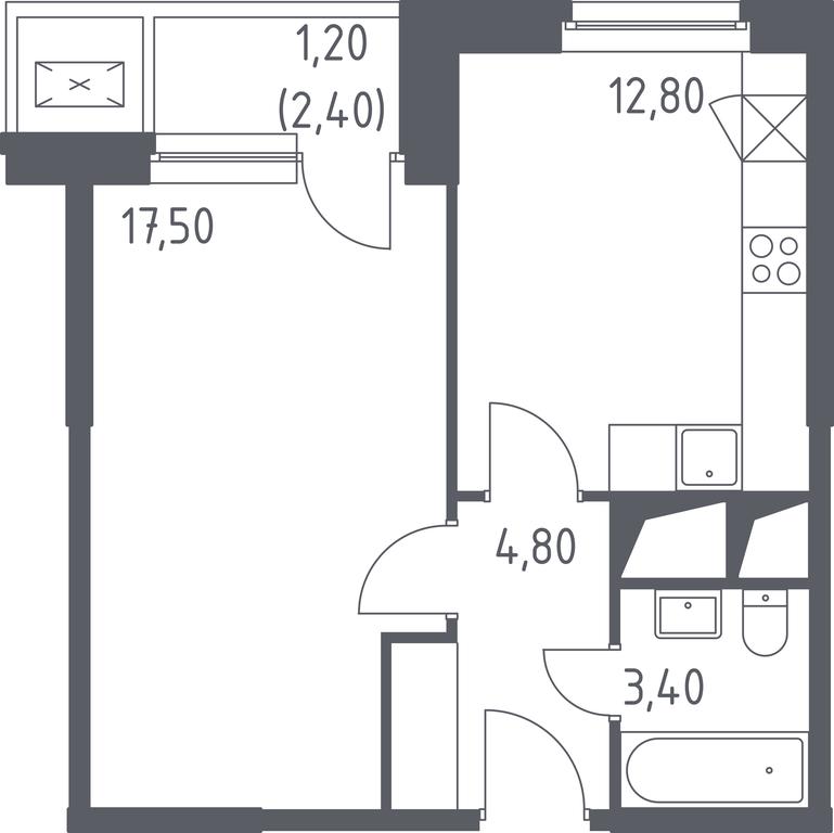 Apartment Sale, 39.7 sq. m. at Sputnik, Lipovoy Roschi Street, 1к4, derevnya Razdory, Odintsovskiy City District, Moscow Region, Russia #1 Apartment Sale, 39.7 sq. m. at Sputnik, Lipovoy Roschi Street, 1к4, derevnya Razdory, Odintsovskiy City District, Moscow Region, Russia #1