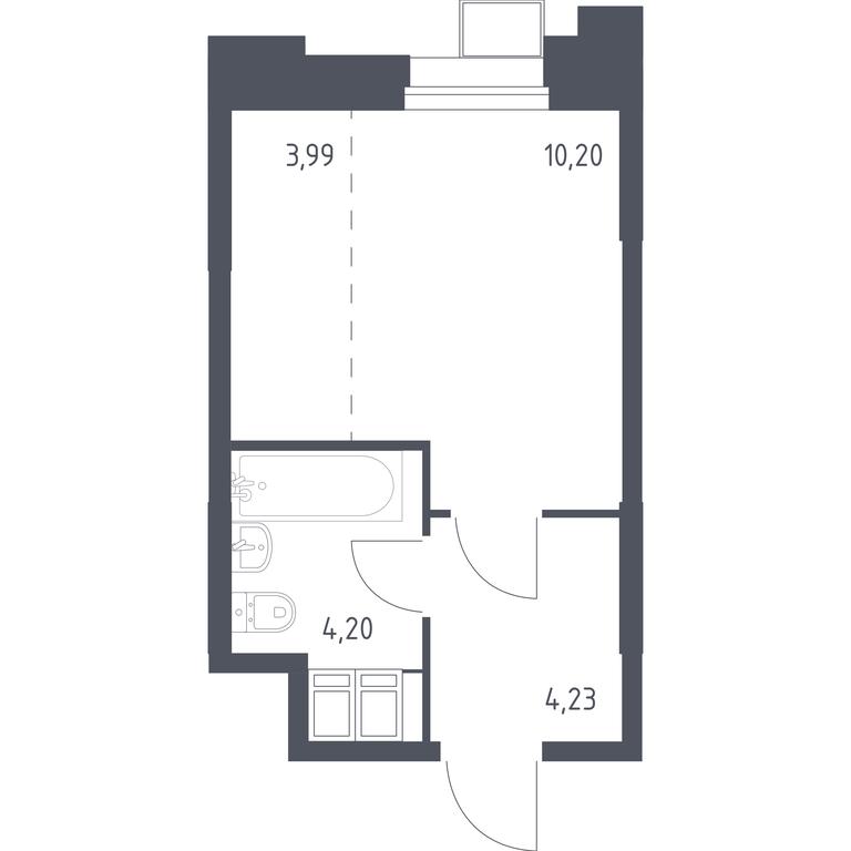 Продажа квартиры, 22,77 м² в ЖК «Тропарево Парк», Киевское шоссе, 21-й километр, 3с4, поселение Мосрентген, Москва, Россия #1 Продажа квартиры, 22,77 м² в ЖК «Тропарево Парк», Киевское шоссе, 21-й километр, 3с4, поселение Мосрентген, Москва, Россия #1