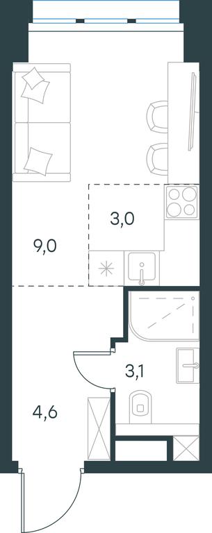 Apartment Sale, 19.7 sq. m. at Level Seligerskaya 2, Ilmenskiy Drive, 8Ас1, Moscow, Russia #1 Apartment Sale, 19.7 sq. m. at Level Seligerskaya 2, Ilmenskiy Drive, 8Ас1, Moscow, Russia #1