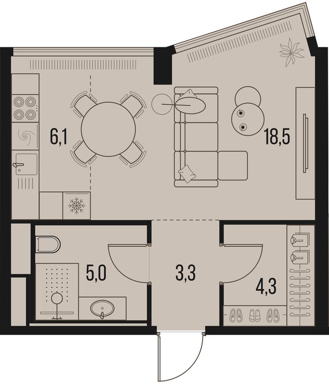 Apartment Sale, 37.2 sq. m. at High Life, Letnikovskaya Street, 11/10с1, Moscow, Russia #1 Apartment Sale, 37.2 sq. m. at High Life, Letnikovskaya Street, 11/10с1, Moscow, Russia #1