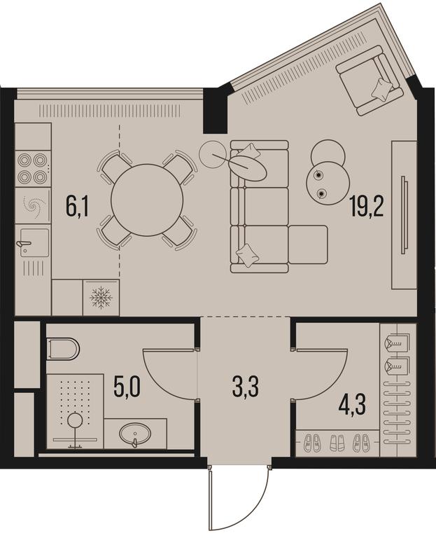 Apartment Sale, 37.9 sq. m. at High Life, Letnikovskaya Street, 11/10с1, Moscow, Russia #1 Apartment Sale, 37.9 sq. m. at High Life, Letnikovskaya Street, 11/10с1, Moscow, Russia #1