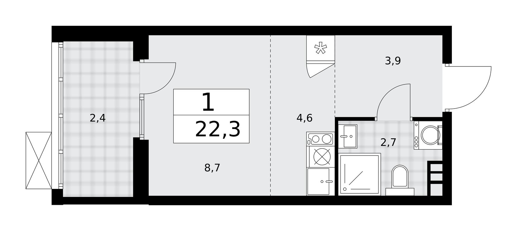 Apartment Sale, 22.3 sq. m. at Desnarechie, kvartal № 23, Desyonovskoye Settlement, Moscow, Russia #2 Apartment Sale, 22.3 sq. m. at Desnarechie, kvartal № 23, Desyonovskoye Settlement, Moscow, Russia #2