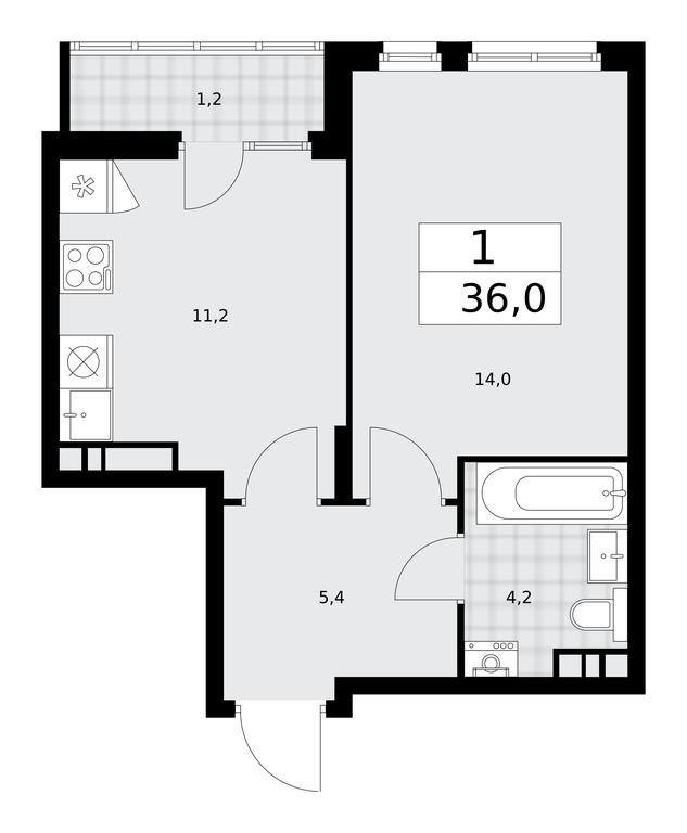 Apartment Sale, 36 sq. m. at Desnarechie, kvartal № 23, Desyonovskoye Settlement, Moscow, Russia #1 Apartment Sale, 36 sq. m. at Desnarechie, kvartal № 23, Desyonovskoye Settlement, Moscow, Russia #1