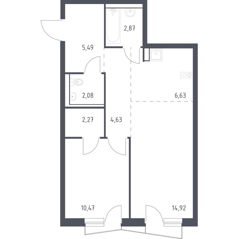 Apartment Sale, 48.9 sq. m. at Kvartal Aviatorov, ulitsa Koldunova, Aviatorov Microdistrict, Balashikha, Moscow Region, Russia #1 Apartment Sale, 48.9 sq. m. at Kvartal Aviatorov, ulitsa Koldunova, Aviatorov Microdistrict, Balashikha, Moscow Region, Russia #1