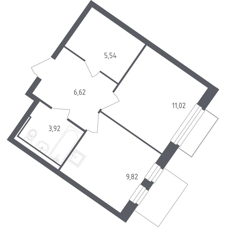 Apartment Sale, 36.92 sq. m. at Rublevskiy Kvartal, Laykovo Green Quarter, zhiloy kompleks Gorod-sobytiye Laykovo, selo Laykovo, Odintsovskiy City District, Moscow Region, Russia #1