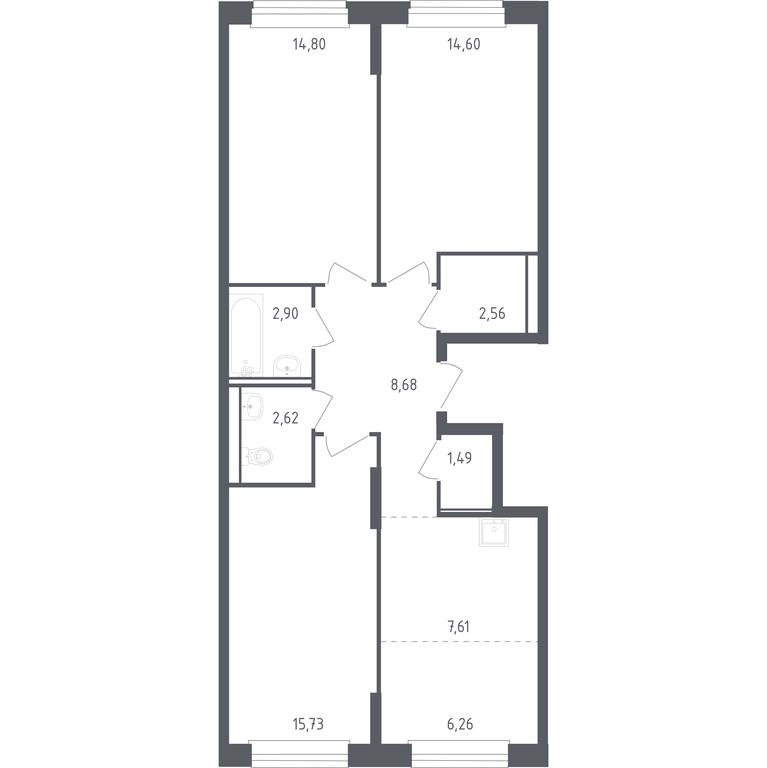 2-BD Apartment Sale, 77.25 sq. m. at Rublevskiy Kvartal, Laykovo Green Quarter, zhiloy kompleks Gorod-sobytiye Laykovo, selo Laykovo, Odintsovskiy City District, Moscow Region, Russia #1 2-BD Apartment Sale, 77.25 sq. m. at Rublevskiy Kvartal, Laykovo Green Quarter, zhiloy kompleks Gorod-sobytiye Laykovo, selo Laykovo, Odintsovskiy City District, Moscow Region, Russia #1