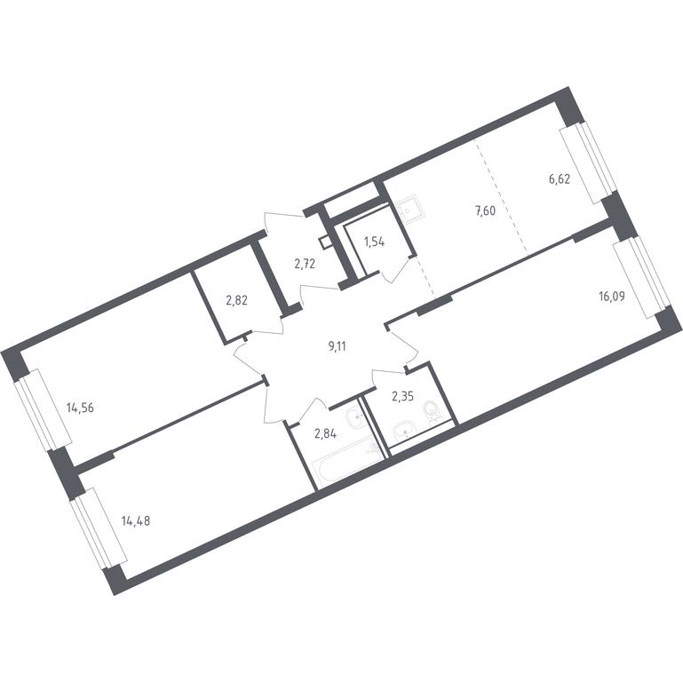 2-BD Apartment Sale, 78.01 sq. m. at Rublevskiy Kvartal, Laykovo Green Quarter, zhiloy kompleks Gorod-sobytiye Laykovo, selo Laykovo, Odintsovskiy City District, Moscow Region, Russia #1 2-BD Apartment Sale, 78.01 sq. m. at Rublevskiy Kvartal, Laykovo Green Quarter, zhiloy kompleks Gorod-sobytiye Laykovo, selo Laykovo, Odintsovskiy City District, Moscow Region, Russia #1