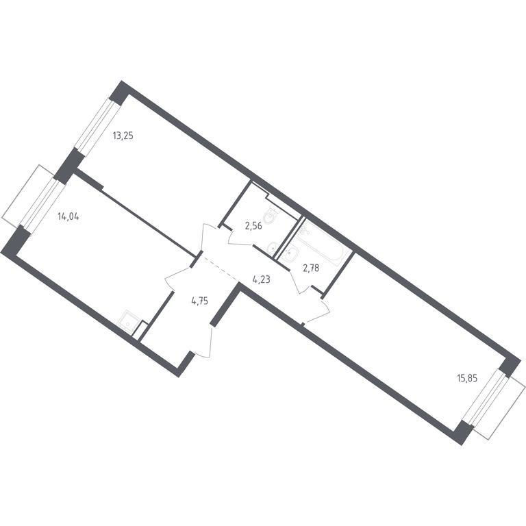 1-BD Apartment Sale, 57.46平方米 at Rublevskiy Kvartal, Laykovo Green Quarter, zhiloy kompleks Gorod-sobytiye Laykovo, selo Laykovo, Odintsovskiy City District, Moscow Region, Russia #1 1-BD Apartment Sale, 57.46平方米 at Rublevskiy Kvartal, Laykovo Green Quarter, zhiloy kompleks Gorod-sobytiye Laykovo, selo Laykovo, Odintsovskiy City District, Moscow Region, Russia #1