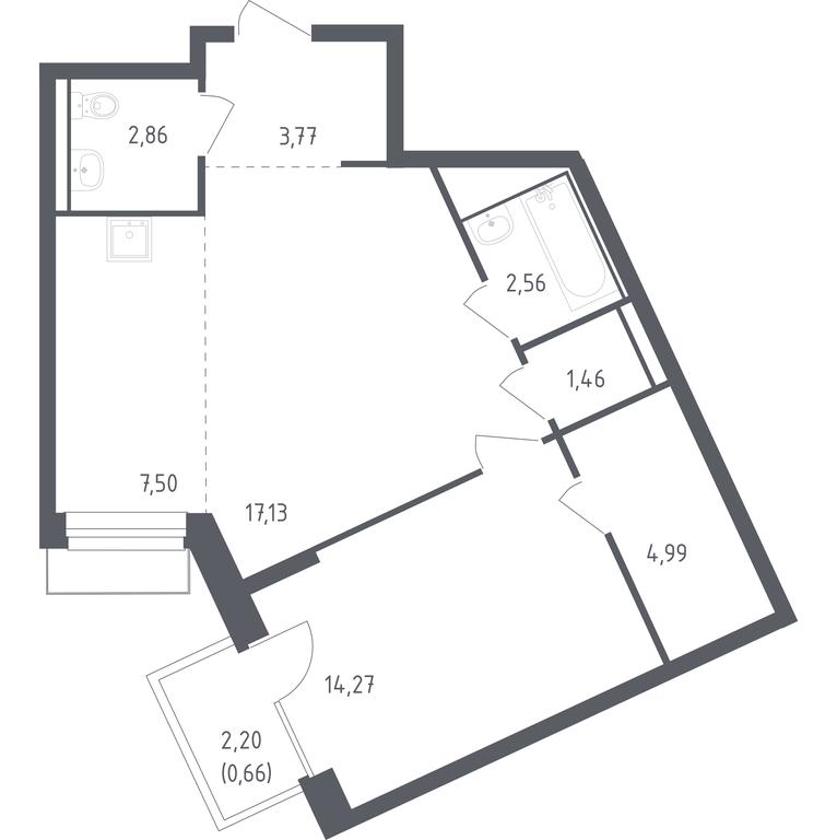 Apartment Sale, 55.2平方米 at Rublevskiy Kvartal, Laykovo Green Quarter, zhiloy kompleks Gorod-sobytiye Laykovo, selo Laykovo, Odintsovskiy City District, Moscow Region, Russia #1 Apartment Sale, 55.2平方米 at Rublevskiy Kvartal, Laykovo Green Quarter, zhiloy kompleks Gorod-sobytiye Laykovo, selo Laykovo, Odintsovskiy City District, Moscow Region, Russia #1