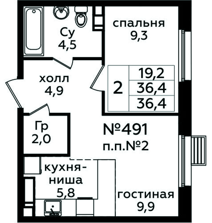 1-BD Apartment Sale, 36.4 sq. m. at Eko Bunino, prospekt Kuprina, 34к1, Sosenskoye Settlement, Moscow, Russia #1 1-BD Apartment Sale, 36.4 sq. m. at Eko Bunino, prospekt Kuprina, 34к1, Sosenskoye Settlement, Moscow, Russia #1