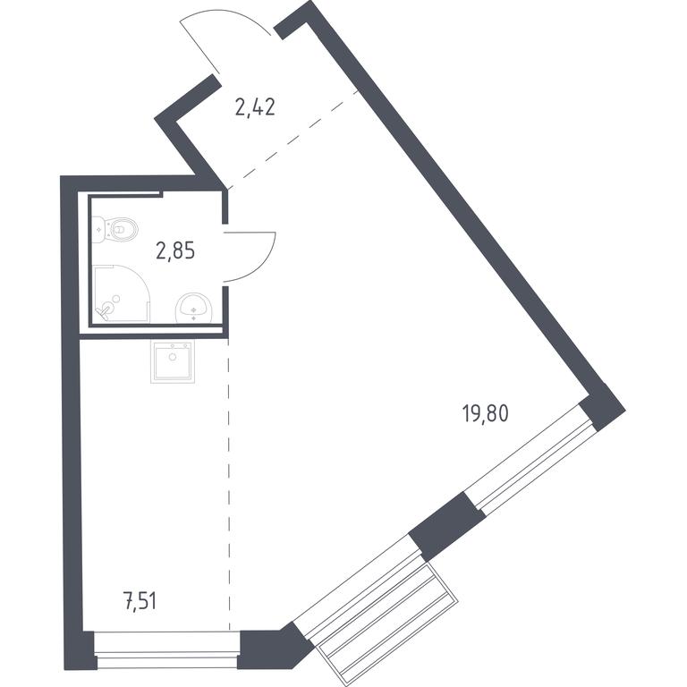 Apartment Sale, 32.58 sq. m. at Rublevskiy Kvartal, Laykovo Green Quarter, zhiloy kompleks Gorod-sobytiye Laykovo, selo Laykovo, Odintsovskiy City District, Moscow Region, Russia #1 Apartment Sale, 32.58 sq. m. at Rublevskiy Kvartal, Laykovo Green Quarter, zhiloy kompleks Gorod-sobytiye Laykovo, selo Laykovo, Odintsovskiy City District, Moscow Region, Russia #1