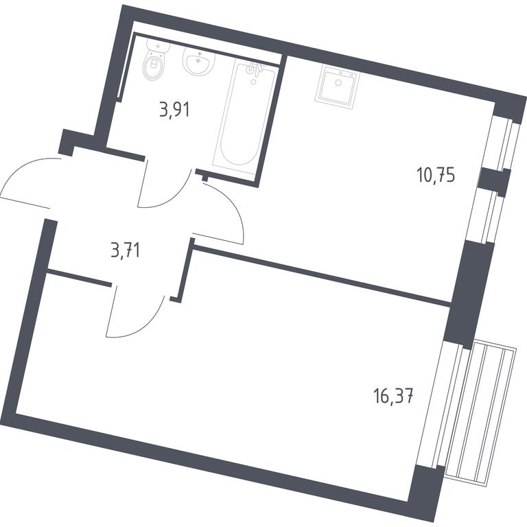 Apartment Sale, 34.74 sq. m. at Rublevskiy Kvartal, Laykovo Green Quarter, zhiloy kompleks Gorod-sobytiye Laykovo, selo Laykovo, Odintsovskiy City District, Moscow Region, Russia #1 Apartment Sale, 34.74 sq. m. at Rublevskiy Kvartal, Laykovo Green Quarter, zhiloy kompleks Gorod-sobytiye Laykovo, selo Laykovo, Odintsovskiy City District, Moscow Region, Russia #1