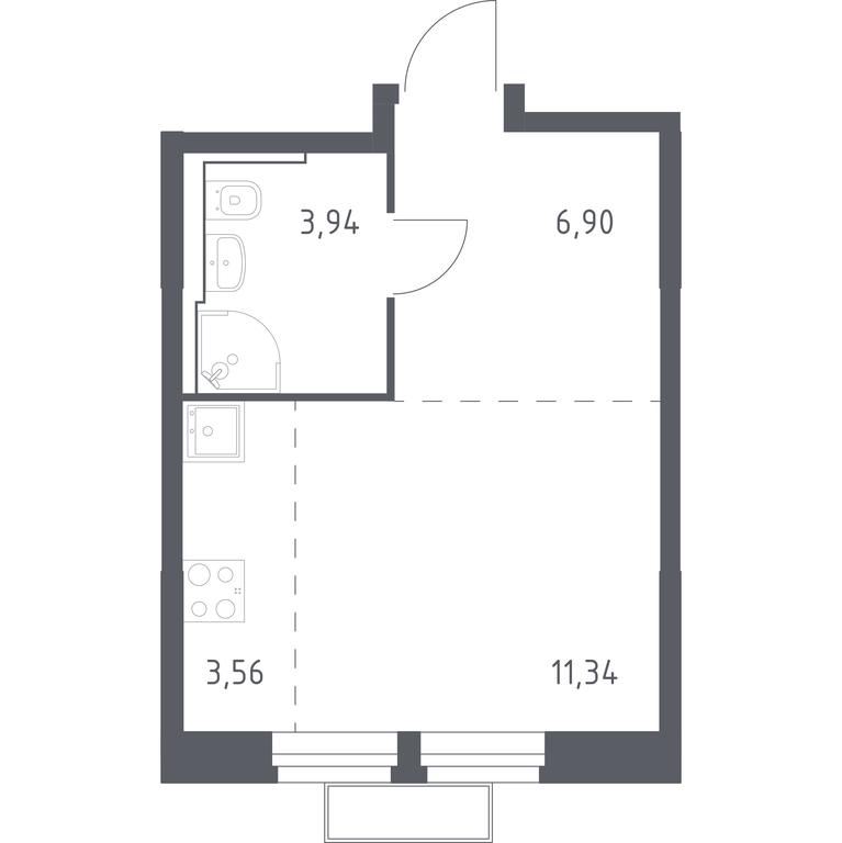 Apartment Sale, 25.65 sq. m. at Kvartal Strogino, zhiloy kompleks Kvartal Strogino, Krasnogorsk, Moscow Region, Russia #1 Apartment Sale, 25.65 sq. m. at Kvartal Strogino, zhiloy kompleks Kvartal Strogino, Krasnogorsk, Moscow Region, Russia #1