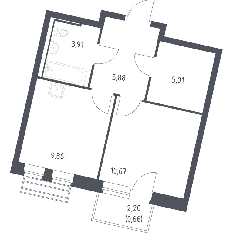 Apartment Sale, 35.99平方米 at Rublevskiy Kvartal, Laykovo Green Quarter, zhiloy kompleks Gorod-sobytiye Laykovo, selo Laykovo, Odintsovskiy City District, Moscow Region, Russia #1 Apartment Sale, 35.99平方米 at Rublevskiy Kvartal, Laykovo Green Quarter, zhiloy kompleks Gorod-sobytiye Laykovo, selo Laykovo, Odintsovskiy City District, Moscow Region, Russia #1