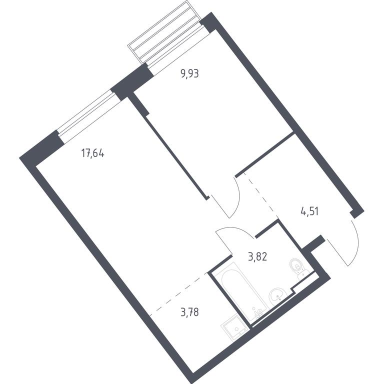 Apartment Sale, 39.68平方米 at Rublevskiy Kvartal, Laykovo Green Quarter, zhiloy kompleks Gorod-sobytiye Laykovo, selo Laykovo, Odintsovskiy City District, Moscow Region, Russia #1