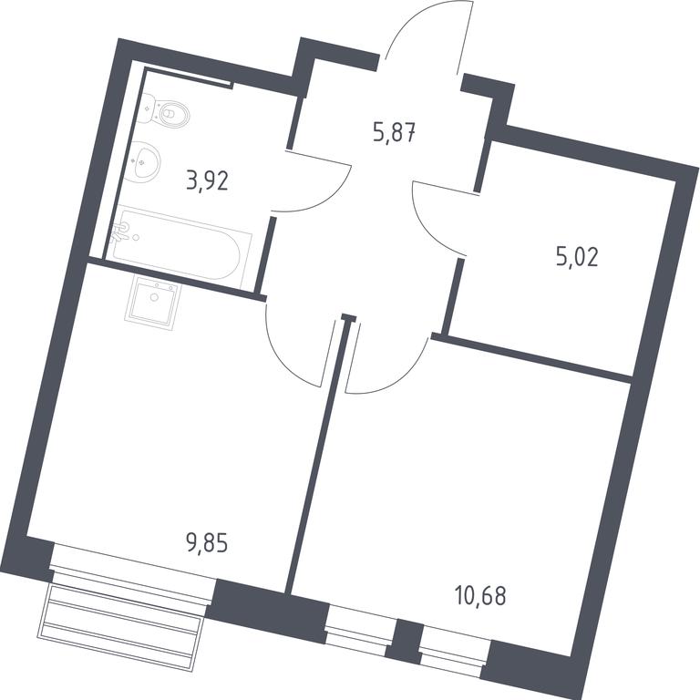 Apartment Sale, 35.34 sq. m. at Rublevskiy Kvartal, Laykovo Green Quarter, zhiloy kompleks Gorod-sobytiye Laykovo, selo Laykovo, Odintsovskiy City District, Moscow Region, Russia #1 Apartment Sale, 35.34 sq. m. at Rublevskiy Kvartal, Laykovo Green Quarter, zhiloy kompleks Gorod-sobytiye Laykovo, selo Laykovo, Odintsovskiy City District, Moscow Region, Russia #1